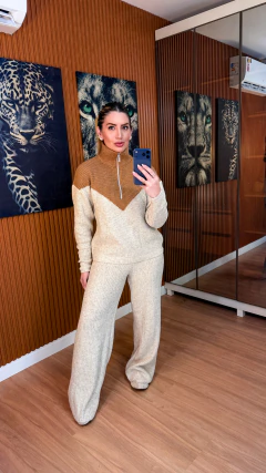 CONJUNTO Nastacia bicilor TRICOT mousse (areia e caramelo) - Jordanna Galia Store
