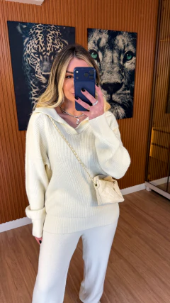 Imagem do CONJUNTO hailey TRICOT lã (off white)