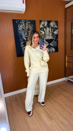Imagem do CONJUNTO hailey TRICOT lã (off white)