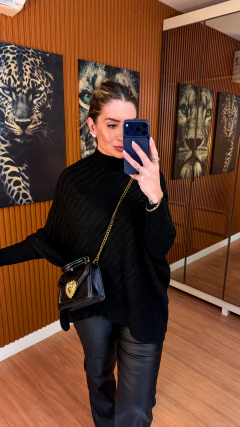 Imagem do PONCHO nanda tricot modal (preto)