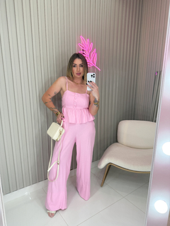 CONJUNTO Maria linho (rosa bebê)