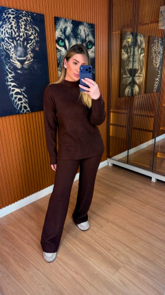 CONJUNTO luma TRICOT modal (marrom) - loja online