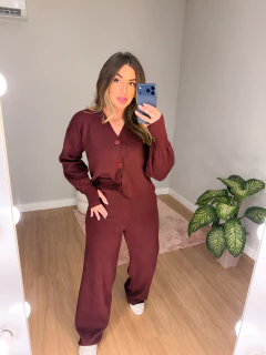 CONJUNTO Bia TRICOT modal (vinho) - Jordanna Galia Store