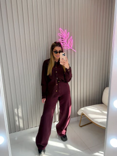 Camisa Malu sarja (vinho) - comprar online