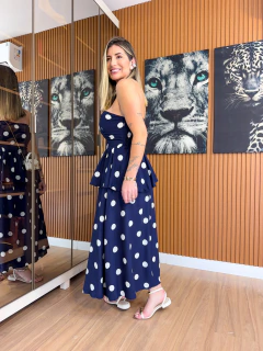 CONJUNTO aisla VISCOLYNHO (azul marinho poa) - loja online