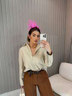 Camisa Chai tricoline - (nude)