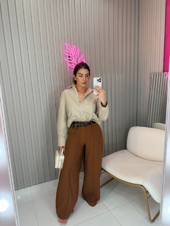 Camisa Chai tricoline - (nude) - loja online