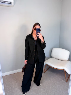 Conjunto Lorena COTELE VELUDO (preto) - Jordanna Galia Store