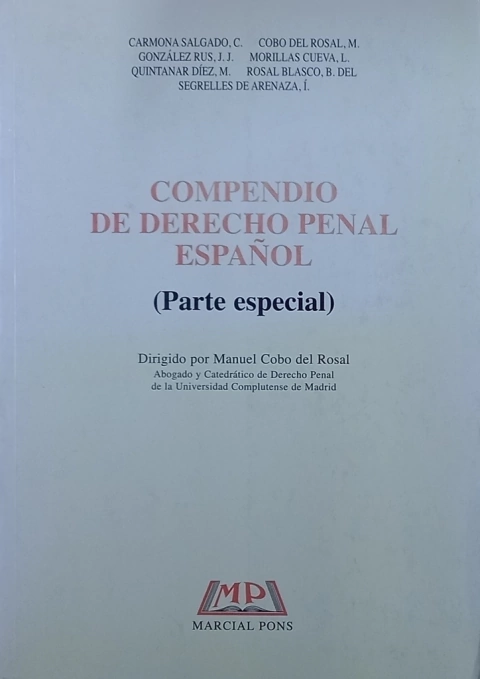 Compendio de Derecho penal español (Parte especial) - Manuel Cobo del Rosal