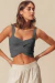 Lisa Knit Crop Top - Charcoal