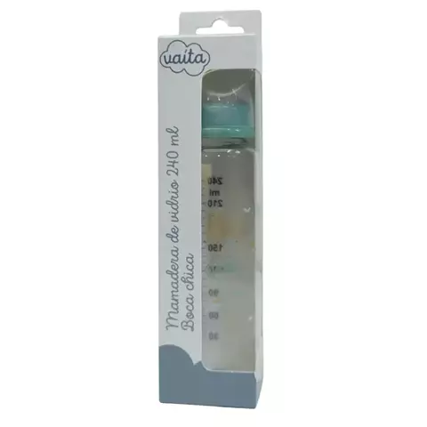 Mamadera de Vidrio Boca Chica Vaita 240 Ml