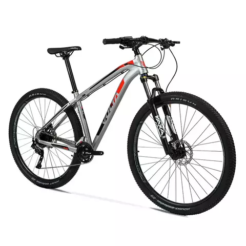 Bicicleta MTB aluminio Shimano CUES 18VEL R29 Gris/Rojo RAZZ - VOLTA