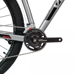 Bicicleta MTB aluminio Shimano CUES 18VEL R29 Gris/Rojo RAZZ - VOLTA - X-TRAIL