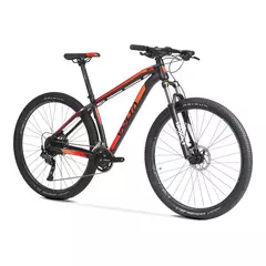 Bicicleta MTB aluminio Shimano CUES 18VEL R29 Negro/Rojo RAZZ - VOLTA