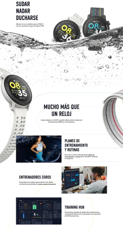Reloj deportivo PACE 3 malla silicona Black - COROS en internet