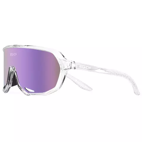 Lentes espejados color ciclismo running blanco glass - SCVCN