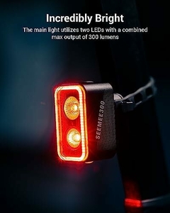 Luz led trasera recargable inteligente 300lm visibilidad 3km SEEMEE300 - MAGICSHINE