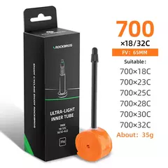 Cámara ultraliviana TPU 700 x 18/32C válvula presta 35g - ROCKBROS