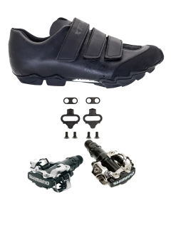 Combo Zapatilla Ciclismo Mtb Chita Xtrail + Pedales Shimano 520