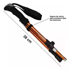 Bastones trekking trail running plegable 3 secciones 38/110/125cm Ultra Trail - LX - tienda online