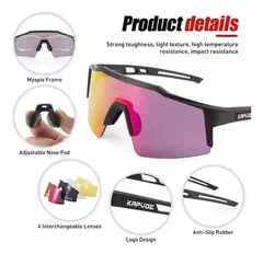 Lentes intercambiables con clip para graduación K9023 Marco Negro - KAPVOE - tienda online