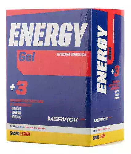 Repositor energético +3 (con cafeína) Caja x12 Limón - Gel Energy Mervick Lab