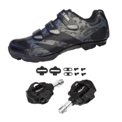 Combo Zapatilla Mtb SBK Ventilate + Pedales Slp P10 con calas