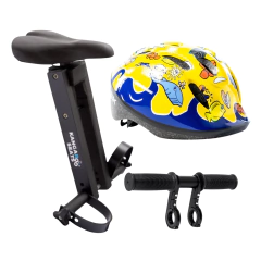 Combo Asiento Kangaroo Pro + Manubrio Mini Handle + Casco infantil regulable SBK en internet