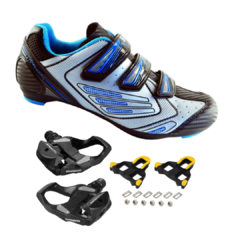 Combo Zapatilla Ruta Sbk Atlantis + Pedales Shimano RS500 con calas