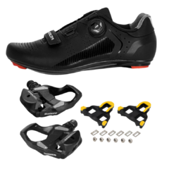 Combo Zapatilla Ruta Volta Boa + Pedales Shimano RS500 con calas