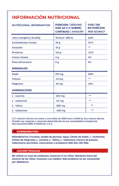 Gel Race repositor energético +4 sin cafeína 40g por unidad - Mervick Lab - tienda online