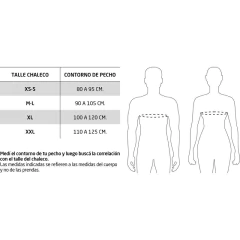 Combo chaleco WEIS Simer II 10L + 2 botellas flexibles 500cc