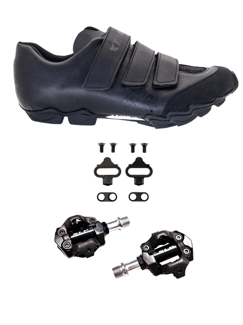 Combo Zapatilla Ciclismo MTB Chita Xtrail + Pedales SLP
