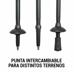 Bastón de trekking telescópico Aluminio con mango por unidad - XTRAIL - X-TRAIL