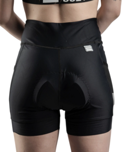 Calza corta ciclismo mujer badana con bolsillo Prevot - Cozy - X-TRAIL