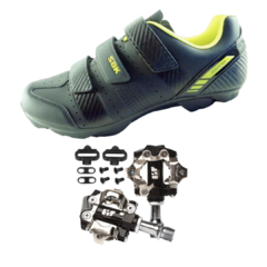 Zapatilla ciclismo MBT Protect SBK + Pedales MTB LIT con calas