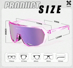 Lentes espejados color ciclismo running blanco glass - SCVCN - X-TRAIL