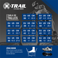 Combo Zapatilla Ciclismo MTB Chita Xtrail + Pedales Mixtos AWA 4006 c/calas