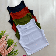 Cropped Básico Regata - comprar online