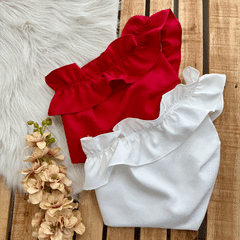Cropped Mula Babado
