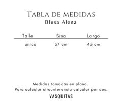 BLUSA ALENA - SIN CAMBIO - comprar online