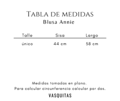 REMERA ANNIE - SIN CAMBIO en internet