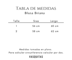 BLUSA BRIANA - SIN CAMBIO - tienda online
