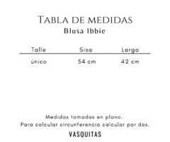 BLUSA IBBIE - SIN CAMBIO - comprar online