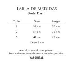Imagen de BODY KARIN - SIN CAMBIO