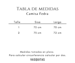 CAMISA FEDRA - SIN CAMBIO - tienda online