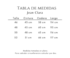 Imagen de JEAN CLARA - TALLE 46-52 - SIN CAMBIO