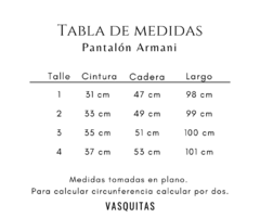 Imagen de PANTALÓN ARMANI NATURAL - SIN CAMBIO