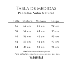 Imagen de PANTALÓN SOHO NATURAL - SIN CAMBIO