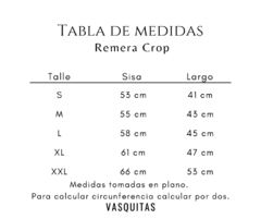 REMERA CROP AZUL | Talle S al XXL - SIN CAMBIO - tienda online